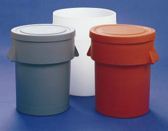 شکل2: سطل های زباله ساخته شده با قالب گیری چرخشی
