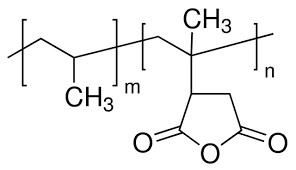شکل 3 ساختار شیمیایی پلیمر پلی­ پروپیلن گرفت­ شده با مالئیک انیدرید 